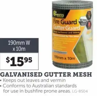 Stratco Galvanised Gutter Mesh 190mm W x 10m offer