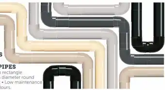 Stratco High Gloss Coloured PVC Downpipes Elbows offer