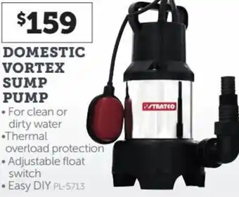 Stratco Stratco Domestic Vortex Sump Pump offer