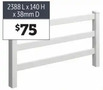 Stratco Hampton Fence Panel and Gates 2388 L x 140 H x 38mm D offer