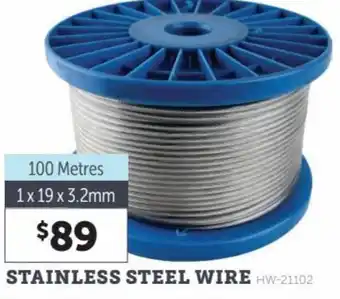 Stratco Stainless Steel Wire 100 Metres offer
