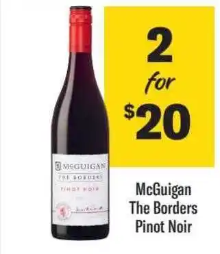 Mcguigan the borders pinot noir