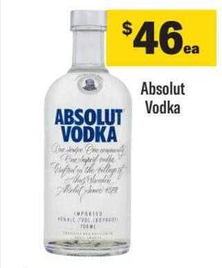 Liquorland Absolut vodka offer