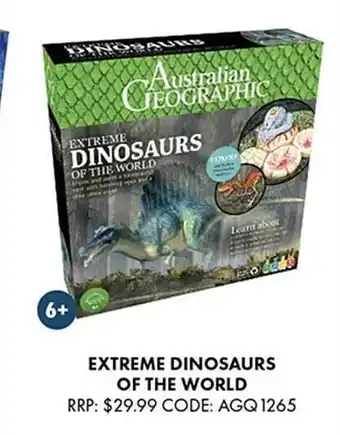 Australian Geographic Extreme dinosaures of the world offer