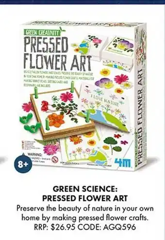 4m green science: pressed flower art