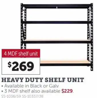 Stratco Heavy Duty Shelf Unit 4MDF Shelf Unit offer