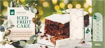 Woolworths Woolworths iced fruit cake 800g – while stocks last offer