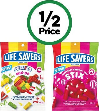 Woolworths Lifesavers 180-220g offer