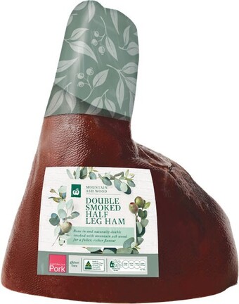 Woolworths Woolworths double smoked half leg ham offer
