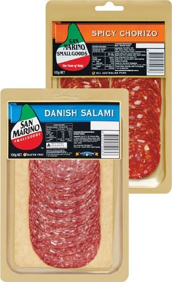 Woolworths San marino sliced meat varieties 100g – from the deli offer