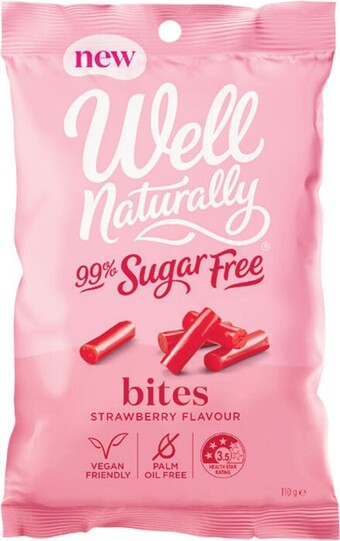 Woolworths Well naturally sugar free liquorice 110g – from the health foods aisle offer