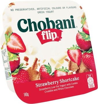 Woolworths Chobani flip yoghurt 140g – from the fridge offer