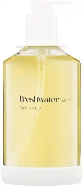 Freshwater refillable glass bottle lemon myrtle + manuka honey hand wash 500ml