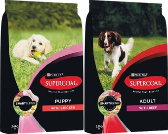 Woolworths Supercoat dry dog food 2.6-2.8 kg offer