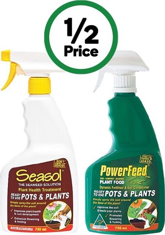 Woolworths Seasol pots & planters or powerfeed rtu 750ml offer