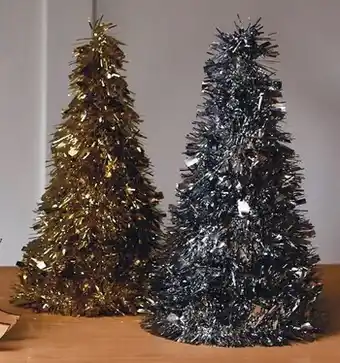 Tinsel tree 28cm