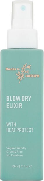Woolworths Thanks to nature blow dry elixir with heat protect 150ml offer