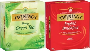 Coles Twinings tea bags 100 pack offer