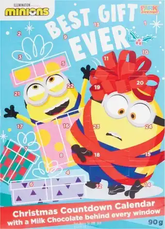 Minions milk chocolate advent calendar 90g