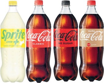 Coles Coca-cola, fanta or sprite soft drink 1.25 litre offer