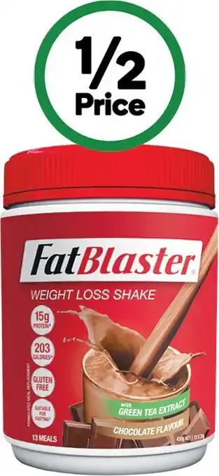 Woolworths Naturopathica fat blaster chocolate shake 430g* offer