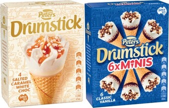 Coles Peters drumstick 4 pack-6 pack offer