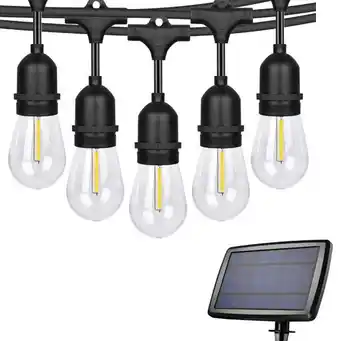 Coles Milano decor edison globe solar string lights offer