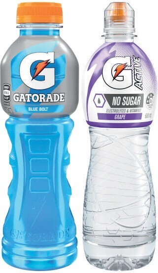 Coles Gatorade sports drink or g-active electrolyte water 600ml offer