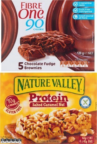 Coles Nature valley bars 210g-252g or fibre one bars or snacks 100g-120g offer