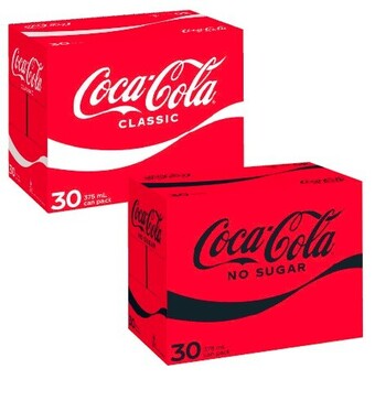 Coles Coca cola soft drink 30x375ml offer