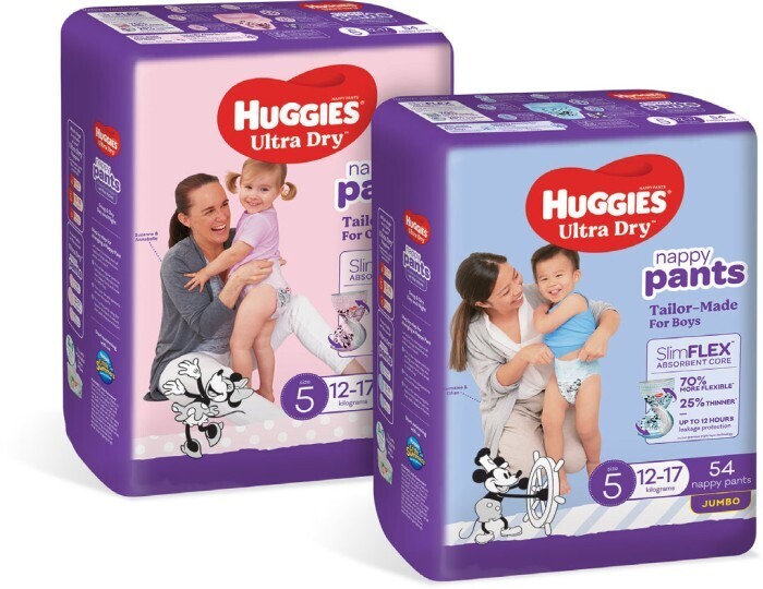 Huggies ultra dry jumbo nappy pants 48 pack62 pack offer at Coles