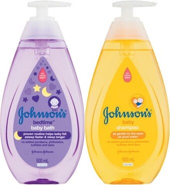 Johnson & johnson bedtime baby bath or shampoo 500ml