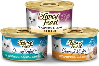 Fancy feast classic or creamy delight cat food 85g offer at Coles