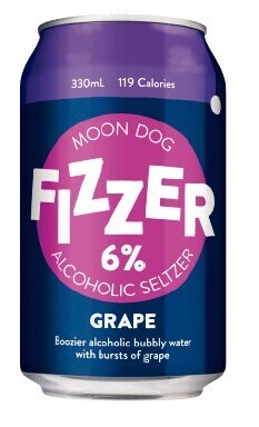 Coles Moon dog fizzer seltzer 6% cans 10x330ml offer