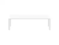 LivingStyles Siesta Vegas Commercial Grade Outdoor Extendible Dining Table, 260-300cm, White offer