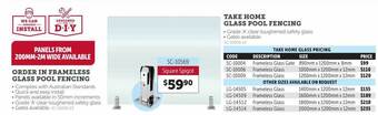 Stratco Order in frameless glass pool fencing offer