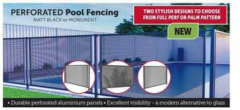 Stratco Perforated pool fencing offer