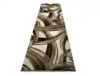 LivingStyles Sunbury Chase Modern Runner Rug, 80x300cm, Beige / Brown offer