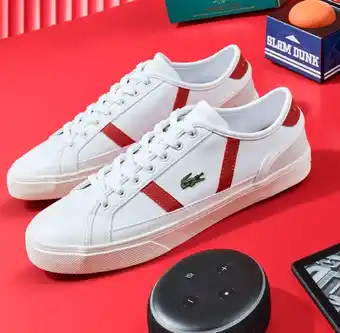Myer Lacoste sideline pro sneaker in red offer