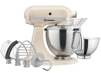 Myer Kitchenaid artisan stand mixer in almond offer