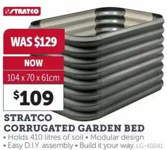 Stratco Stratco Corrugated Garden Bed 104 x 70 x 61 cm offer
