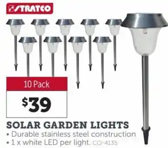Stratco Stratco Solar Garden Lights 10 Pack offer