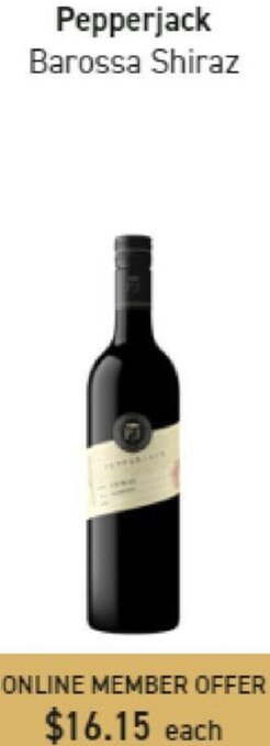 Dan Murphy's Pepperjack Barossa Shiraz offer