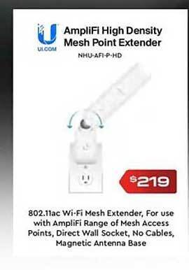 Amplifi high density mesh point extender