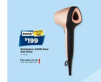 Remington 'air3d plus' hair dryer