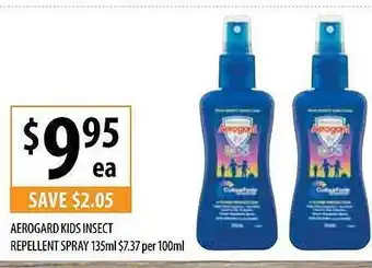 Aerogard kids insect repellent spray