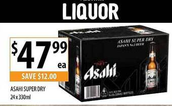 Supabarn Asahi super dry offer