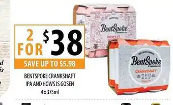 Bentspoke crankshaft ipa and hows is gosen