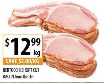 Supabarn Bertocchi short cut bacon offer