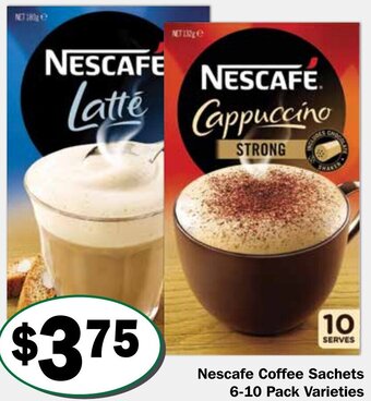 Nescafe Coffee Sachets 6-10 Pack